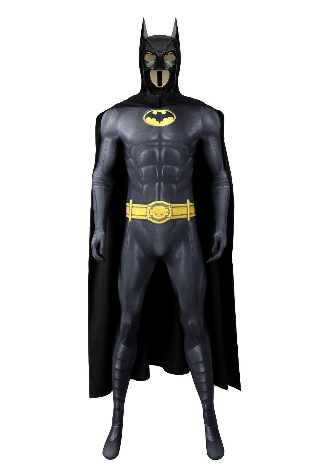 The Flash Batman Bruce Wayne Cosplay Costume Bodysuit + Mask