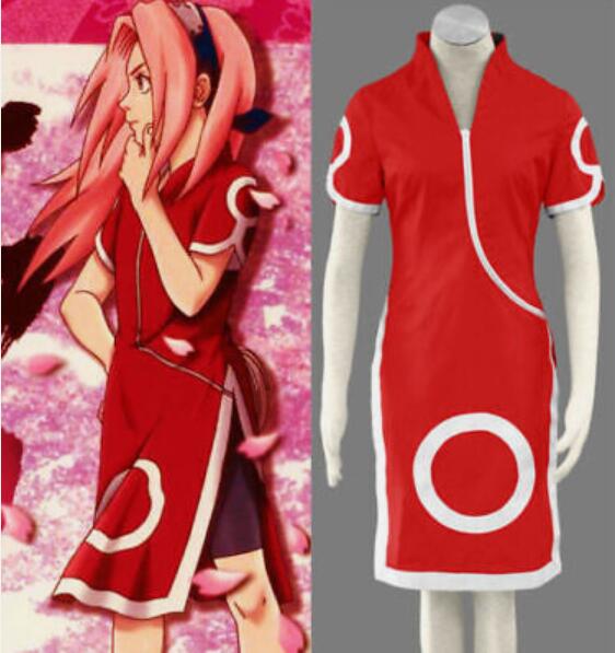 NARUTO Haruno Sakura Cosplay Costume Childhood