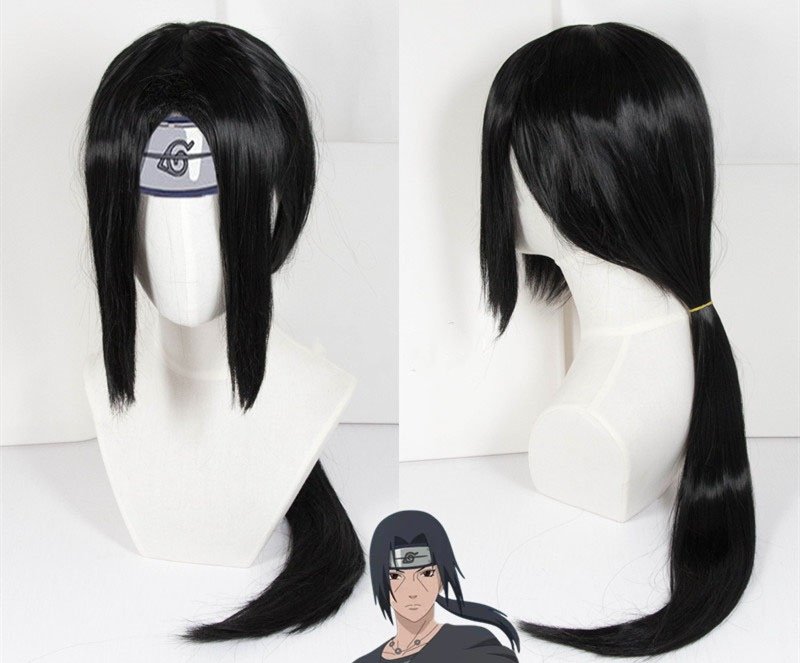 Naruto Uchiha Itachi Cosplay Wig Kuroko Long Black