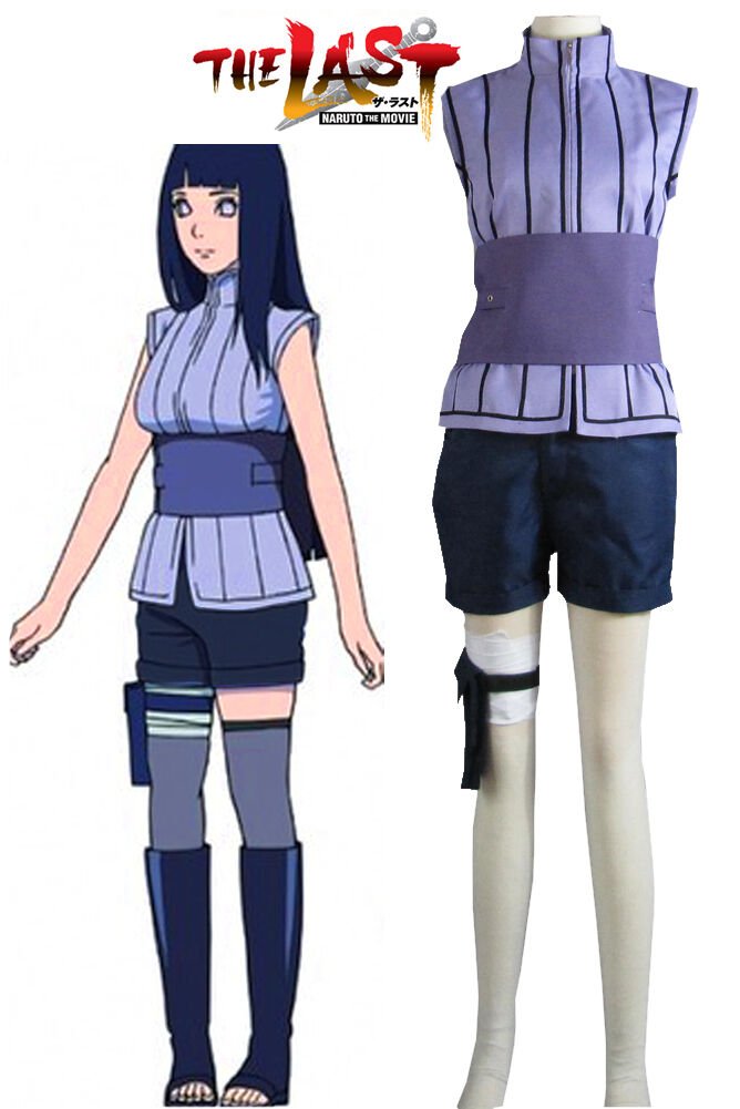 NARUTO Hyuga Hinata Cosplay Costume The Last